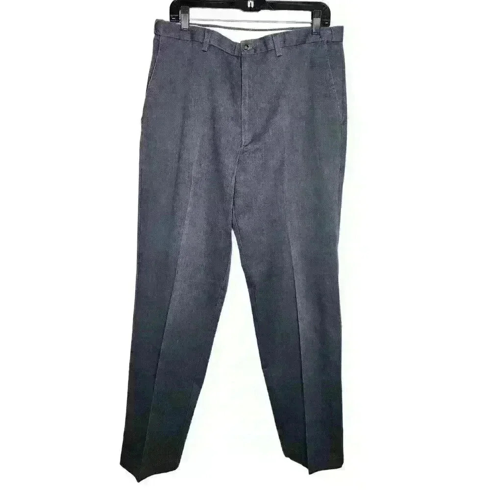 Haggar men's blue straight fit khakis size 34x32